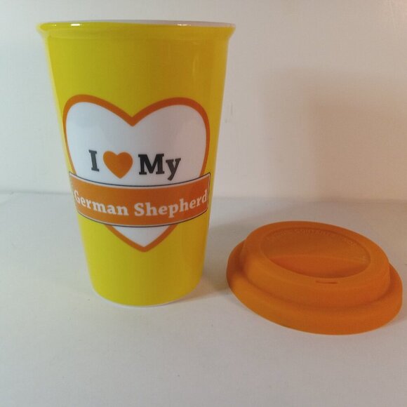 I LOVE MY GERMAN SHEPHERD' TALL PORCELAIN DRINK CUP - Picture 10 of 10